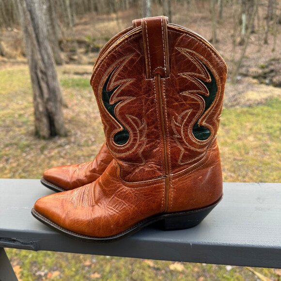 Vintage Women's Cowboy Boots Size 7 - Picture 1 of 4